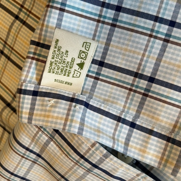 ORVIS Sporting Traditions plaid short sleeve button down collar shirt Sz-M B15 - Picture 3 of 10